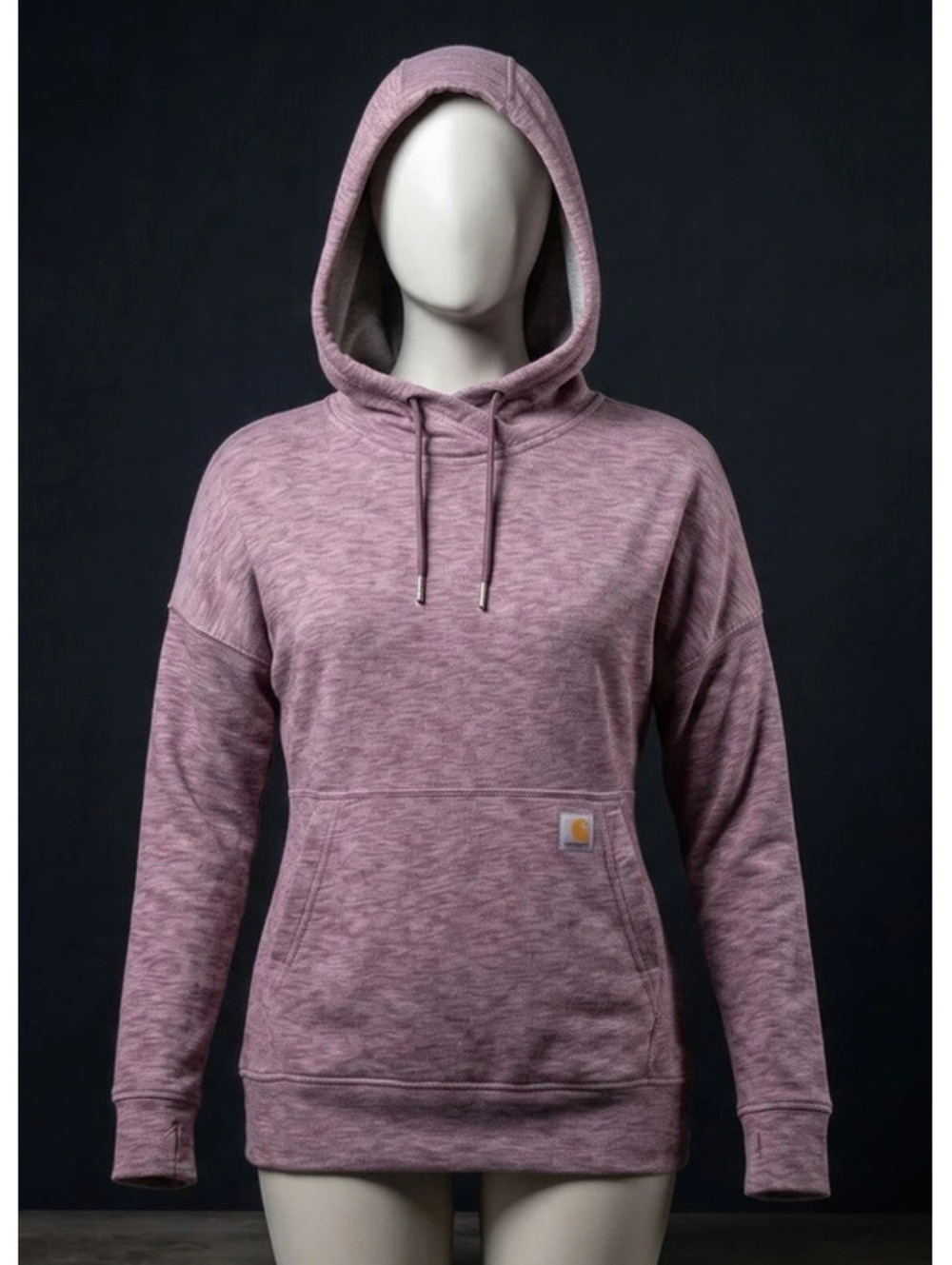 Carhartt Women’s Relaxed Fit Marled Heathered Drawstring Hoodie - Size S (4-6)